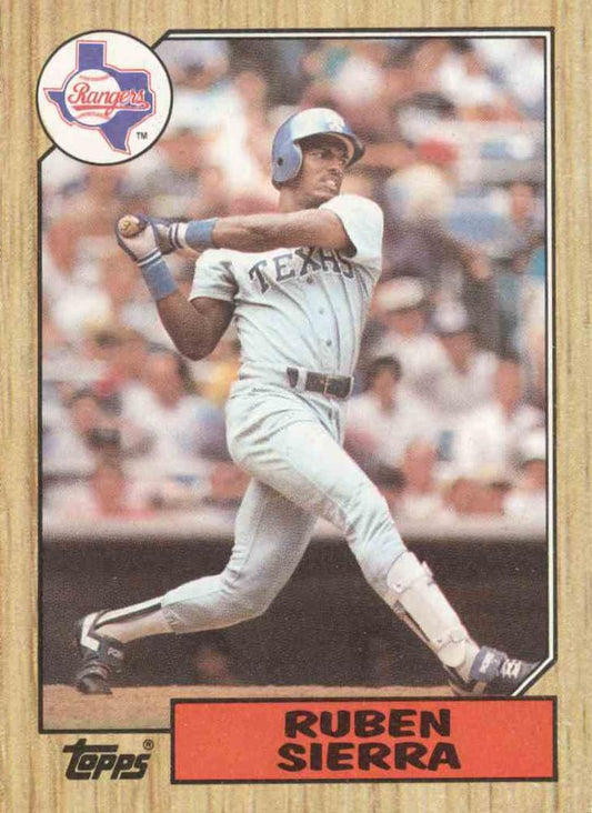 ROOKIE - 1987 Topps Ruben Sierra Texas Rangers #261 RC