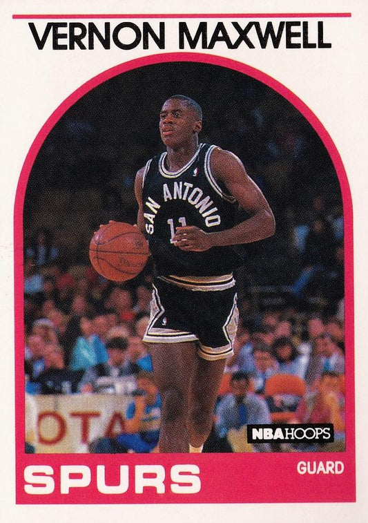 1989-90 NBA Hoops #271  VERNON MAXWELL SAN ANTONIO SPURS ROOKIE CARD .50