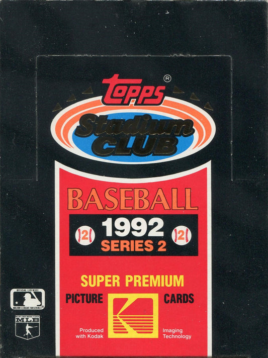 1992 Stadium Club Series 2 Baseball -  15 cards per pack