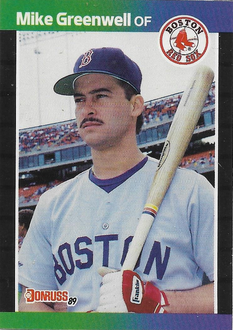 1989 DONRUSS #186 MIKE GREENWELL - BOSTON RED SOX –