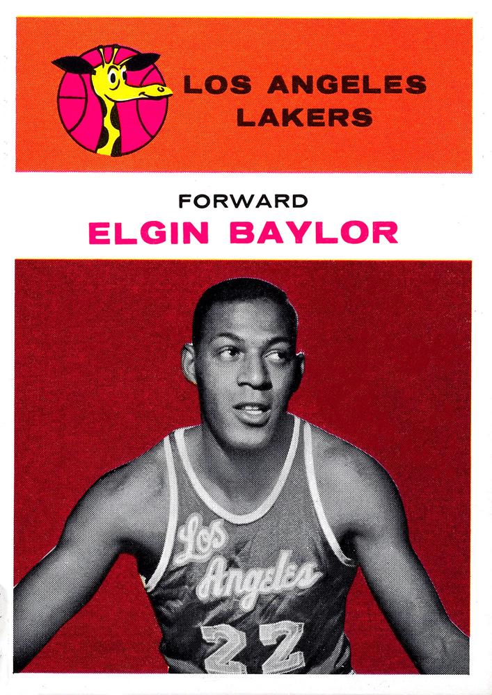 ELGIN BAYLOR  Los Angeles Lakers 1960's Throwback NBA Basketball Jersey