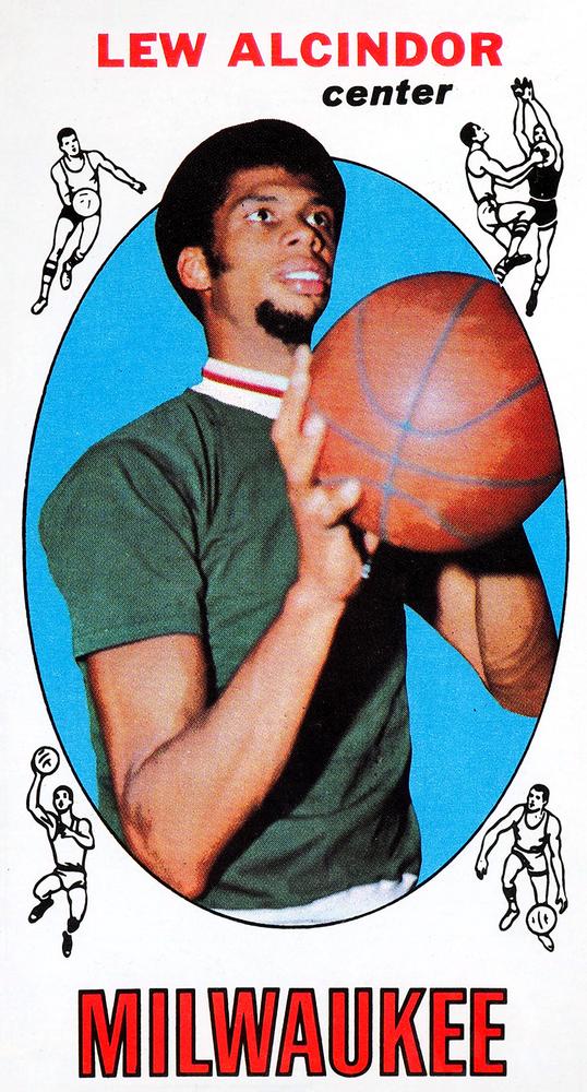1969 LEW ALCINDOR kareem Abdul-jabbar Topps 25 Basketball 