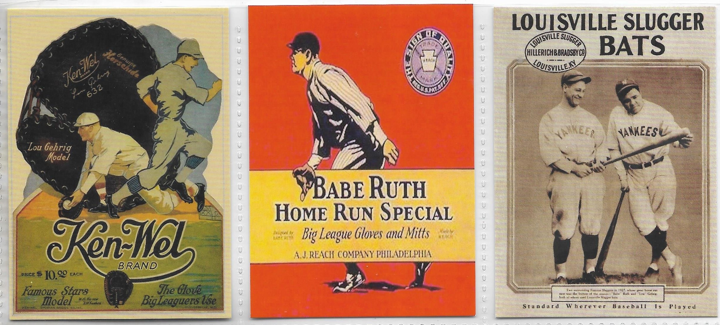 Supreme Cuts Baseball 2020 ACEO w/FACSIMILE AUTOGRAPHS - BABE RUTH