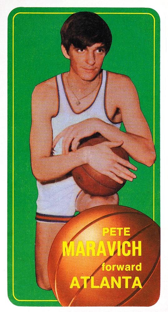 1970 TOPPS #123 Pistol Pete Maravich Atlanta Hawks Rookie RP Card