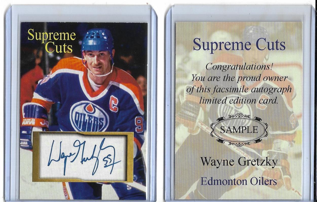 Wayne Gretzky Autographed Rangers Original Card Art