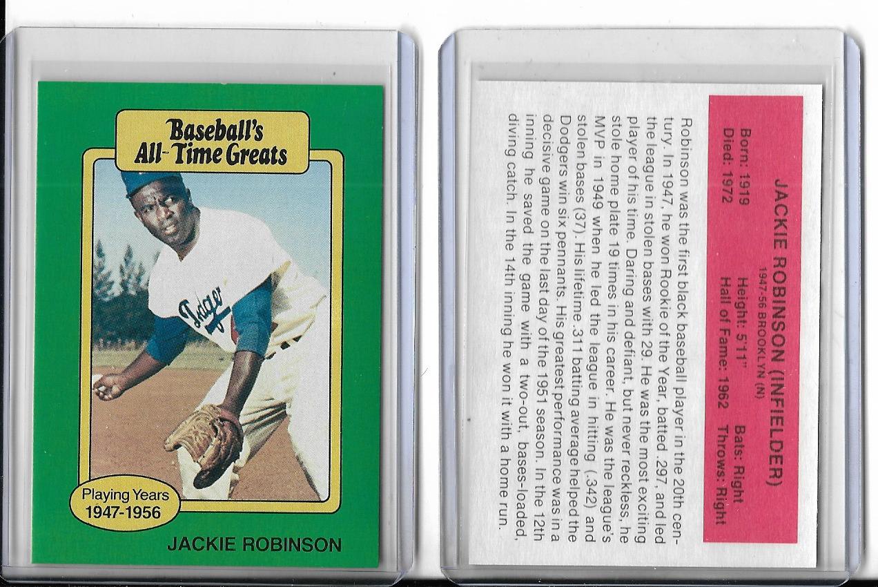 Jackie Robinson Dodgers Cracker Jack Baseball Card -  Hong Kong
