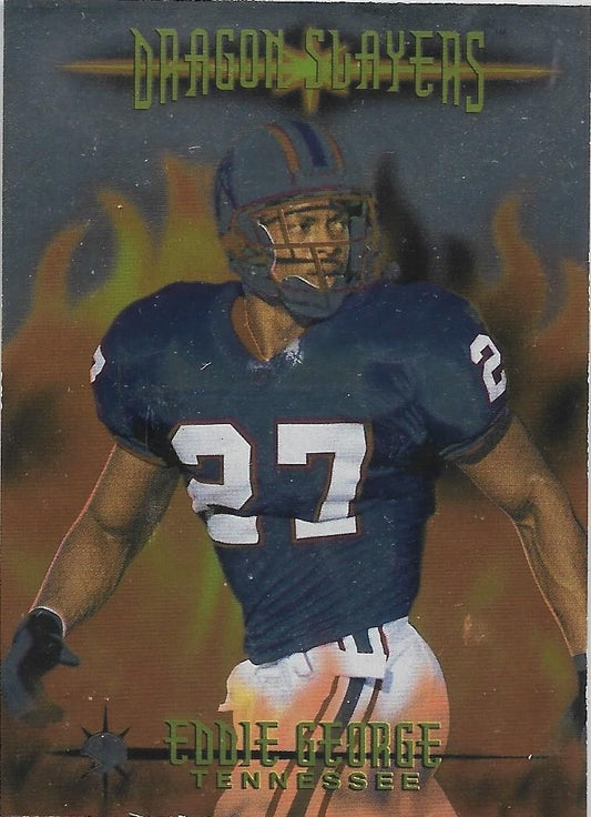 1997 Collector's Edge Excalibur Dragon Slayers #12 Eddie George TENNESSEE TITANS Individually Numbered Insert Card
