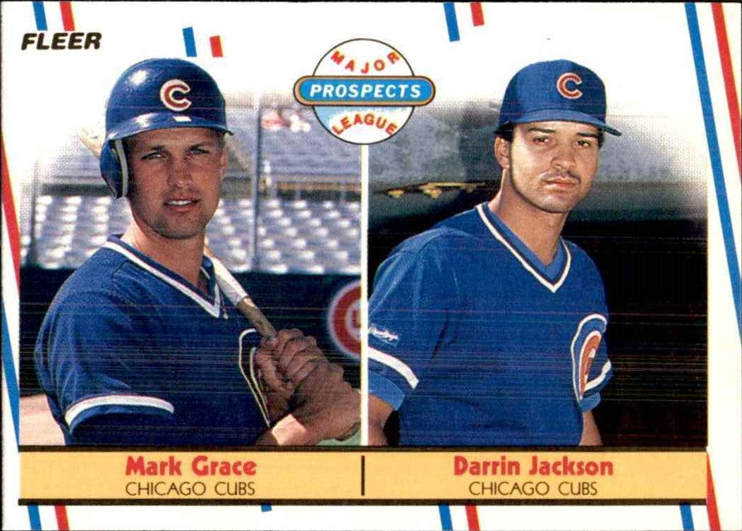 1988 Fleer Mark Grace ROOKIE #641 MLB Baseball Card Chicago Cubs