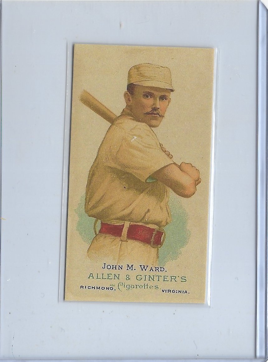 John M. Ward, New York Giants, baseball card portrait]