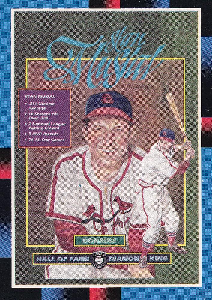 1988 DONRUSS BASEBALL STAN MUSIAL #641 ST.LOUIS CARDINALS