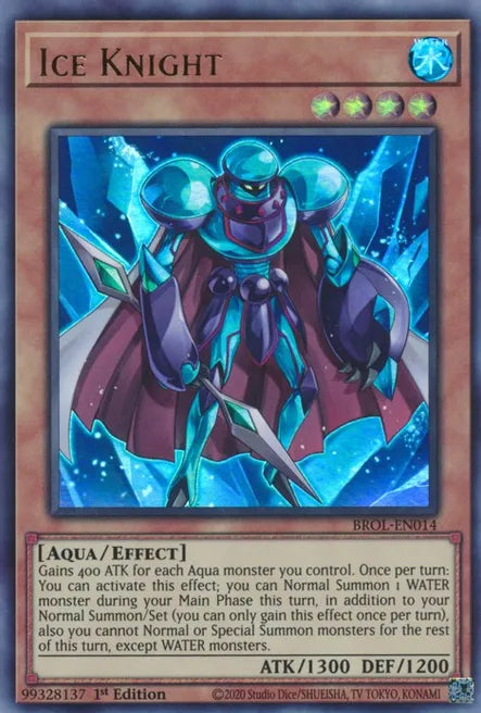 ICE KNIGHT - Brothers of Legend BROL-EN014 ULTRA RARE HOLO
