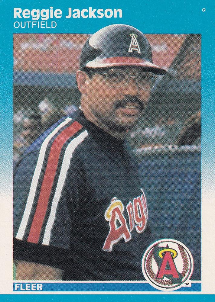 1987 FLEER BASEBALL REGGIE JACKSON #84 CALIFORNIA ANGELS NMMT/MINT