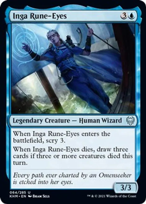 INGA RUNE - EYES #64 Legendary Creature — Human Wizard UNCOMMON FOIL