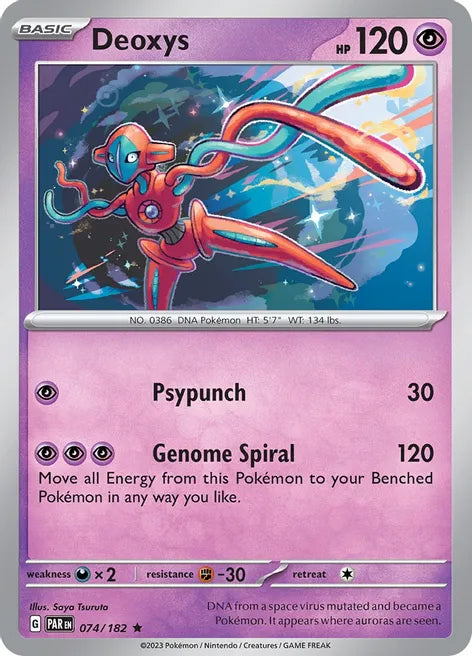 DEOXYS - SV04: PARADOX RIFT074/182 / RARE HOLO