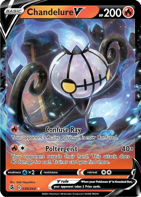 CHANDELURE V - SWSH08: FUSION STRIKE - 039/264 / ULTRA RARE