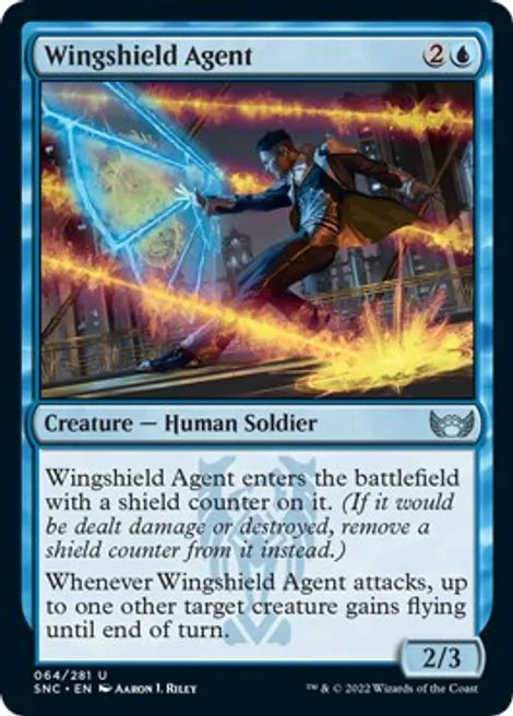 WINGSHIELD AGENT- STREETS OF NEW CAPENNA #64 UNCOMMON FOIL