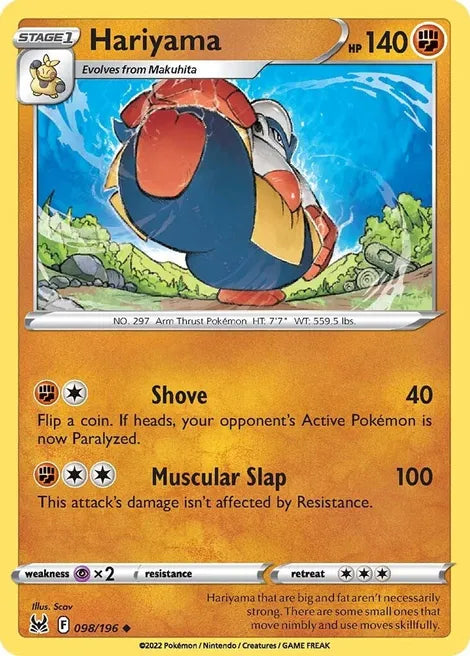 HARIYAMA  SWSH11: LOST ORIGIN  Pokémon TCG 098/196 / Uncommon .05