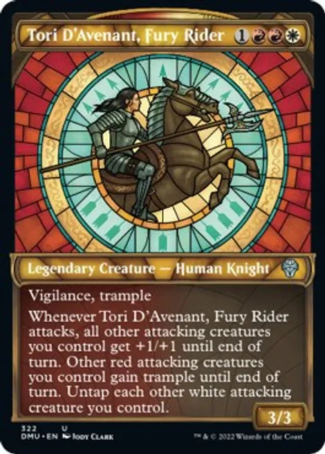 TORI D'AVENANT , FURY RIDER  (Showcase) - Dominaria United #322 Uncommon FOIL