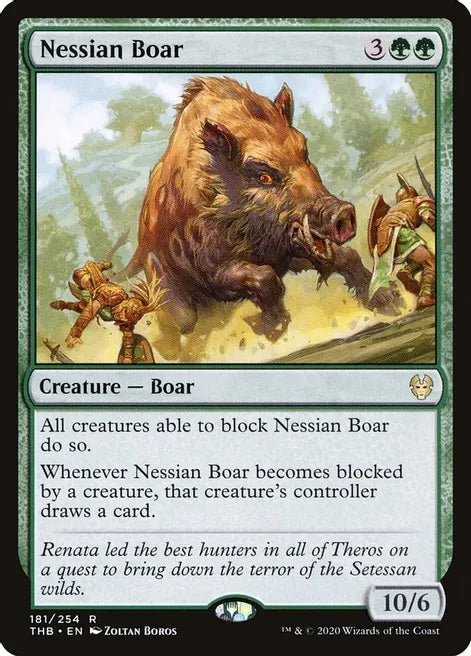 NESSIAN BOAR - Theros Beyond Death #181 CREATURE BOAR RARE