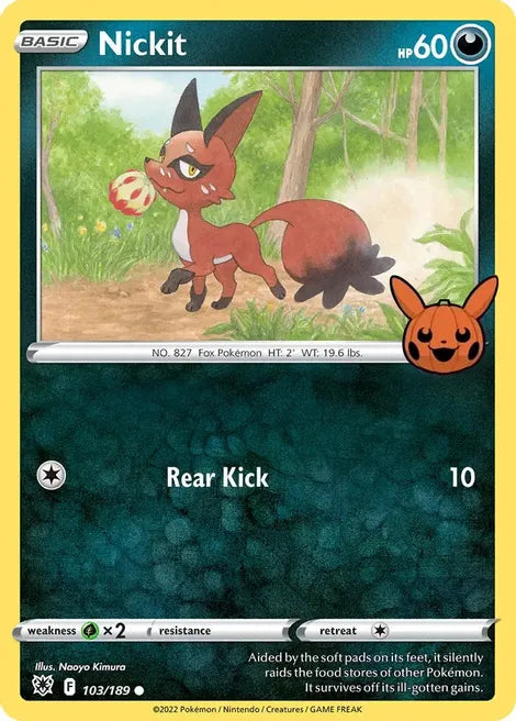 NICKIT - TRICK or TRADE BOOster Bundle Pokémon TCG 103/189 / Promo