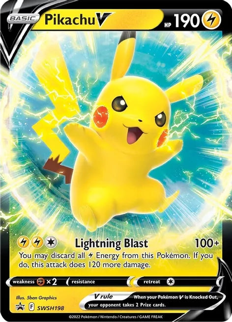 PIKACHU V SWSH198 - SWSH: SWORD & SHIELD  SWSH198 / PROMO CARD