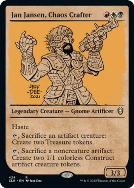 JAN JANSEN CHAOS CRAFTER  (Showcase) - COMMANDER LEGENDS Battle for Baldur's Gate #424 RARE