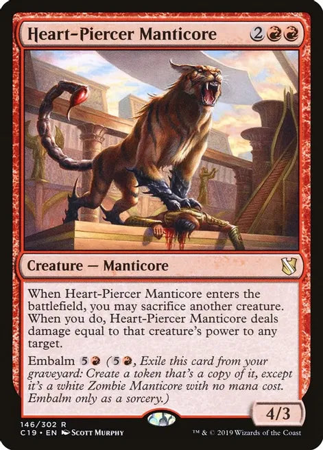 HEART-PIERCER MANTICORE - COMMANDER 2019 #146 RARE