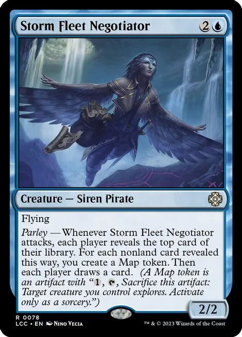 STORM FLEET NEGOTIATOR- Commander: The Lost Caverns of Ixalan #78 CREATURE RARE