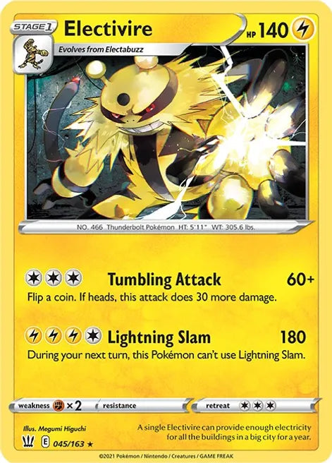 ELECTIVIRE - SWSH05: BATTLE STYLES  045/163 RARE