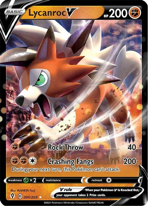 LYCANROC V - SWSH07: Evolving Skies - 091/203 / Ultra Rare