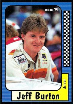 1991 Maxx Racing JEFF BURTON #201  ROOKIE CARD