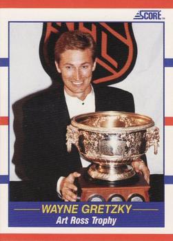 1990-91 Score Wayne Gretzky #361 Art Ross Trophy - LA KINGS