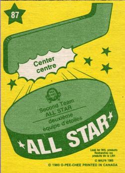 1980 O-PEE-CHEE ALL-STAR #87 WAYNE GRETZKY EDMONTON OILERS (Limited #)