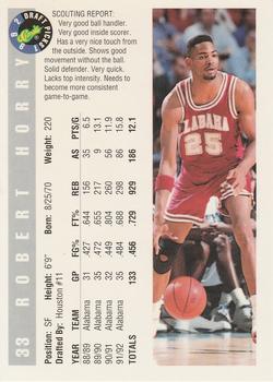 1992 Classic Draft Picks #33 Robert Horry Rookie Card - Houston Rockets / Alabama Crimson Tide