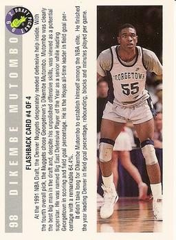 1992-93 Classic Draft #98 Dikembe Mutombo Georgetown Hoyas