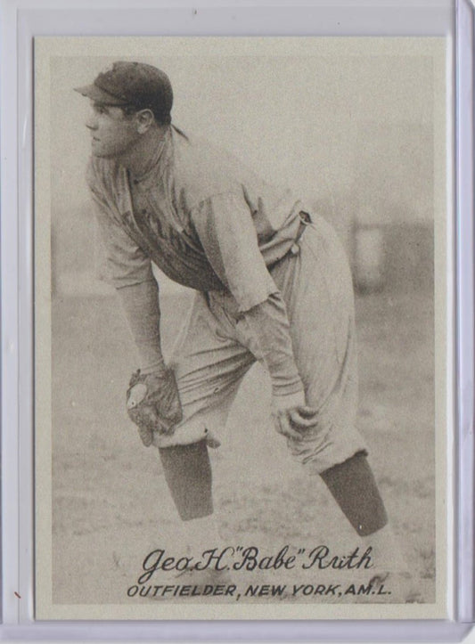 BABE RUTH New York Yankees - Complete ACEO  MLB Baseball Stats / Info Card RP