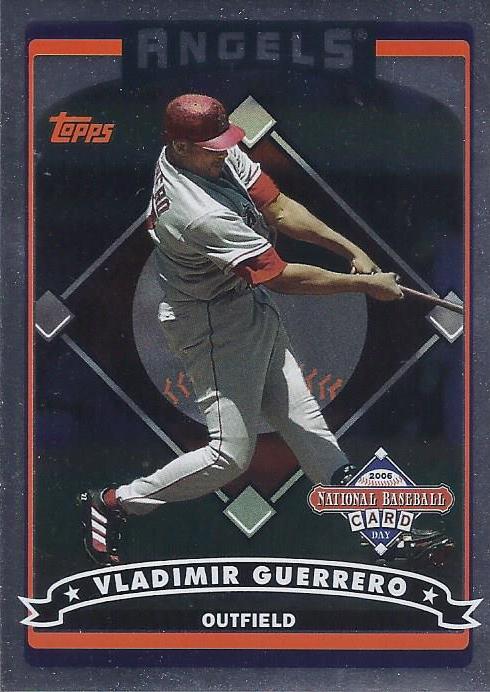 2006 NATIONAL BASEBALL CARD DAY VLADIMIR GUERRERO #T1 LOS ANGELES ANGELS INSERT CARD NMMT