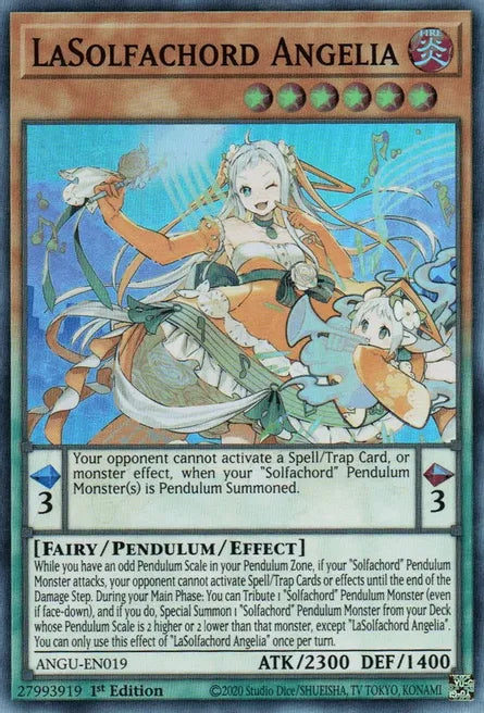 LASOFACHORD ANGELIA - ANCIENT GUARDIANS  ANGU-EN019 SUPER RARE