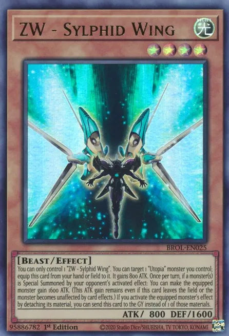 ZW - SYLPHID WING BROTHERS OF LEGEND   BROL-EN025 Ultra Rare HOLO