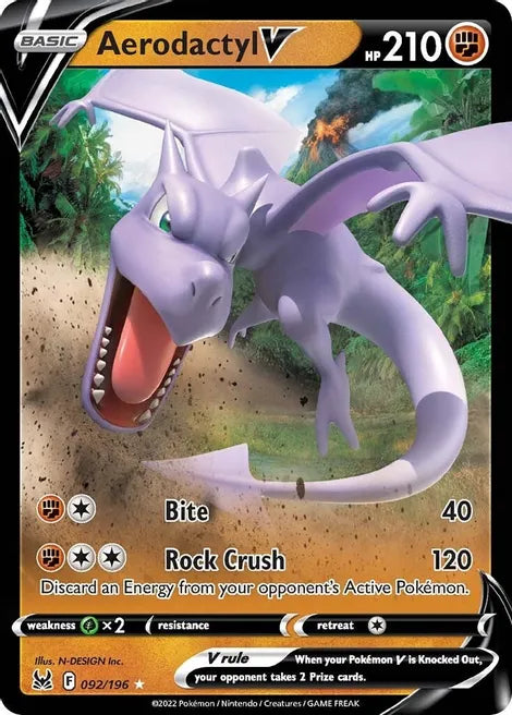 AERODACTYL V - SWSH11: Lost Origin -92/196 ULTRA RARE