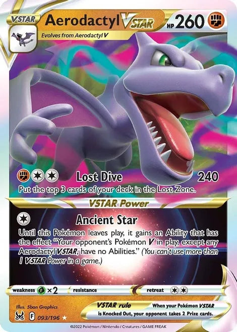 AERODACTYL VSTAR - SWSH11: Lost Origin - ULTRA RARE