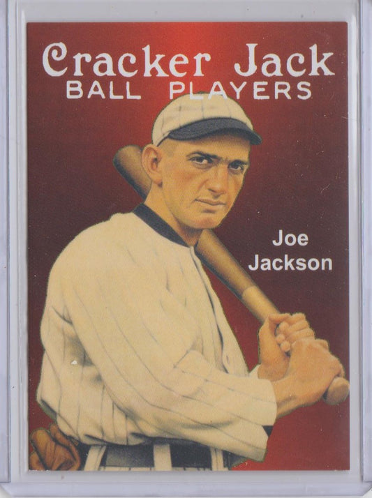 "Shoeless" JOE JACKSON Cracker Jack Vintage Style ACEO Cards - HOF Baseball Greats-