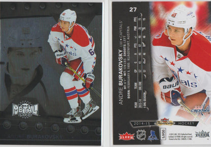 2014 METAL UNIVERSE #27 ANDRE BURAKOVSKY ROOKIE CARD - NHL HOCKEY