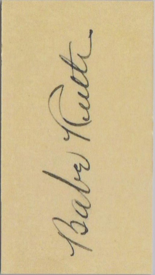1916 Sporting News (M101-4) BABE RUTH RP Card BOSTON w/ Fasc. Auto Back