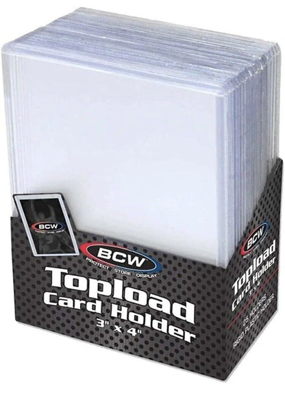 25ct NEW Clear Rigid 3x4" Toploader Sports Card Sleeves - Please read shipping info,