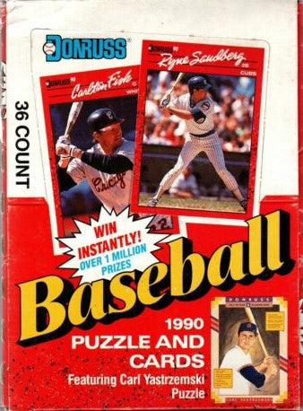 1990 Donruss Baseball - 16 cards per pack