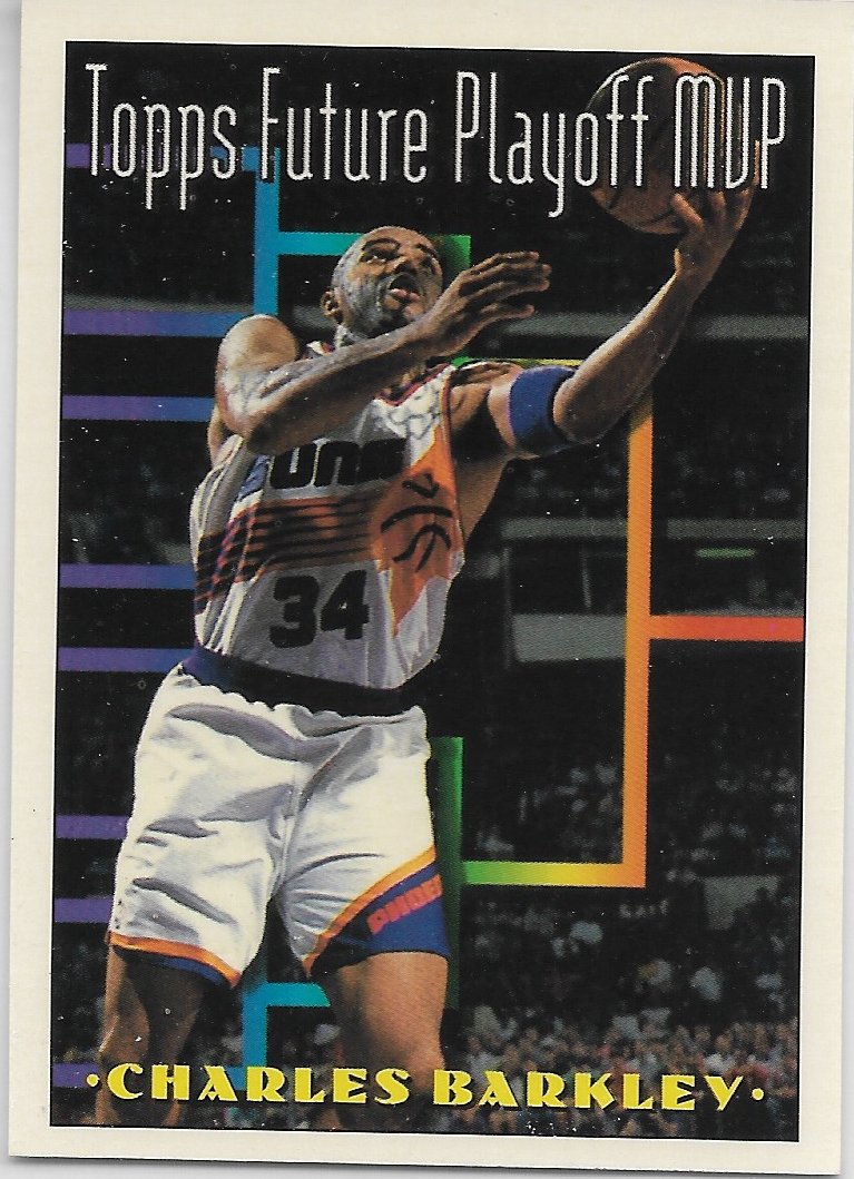 1993 TOPPS CARD #204 CHARLES BARKLEY  PHOENIX SUNS FUTURE MVP