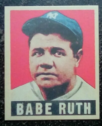 1949 Leaf #3 Babe Ruth  Rookie Reprint Card New York Yankees -  Mint