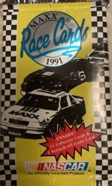 1991 maxx race cards  pack - 15 cards per pack
