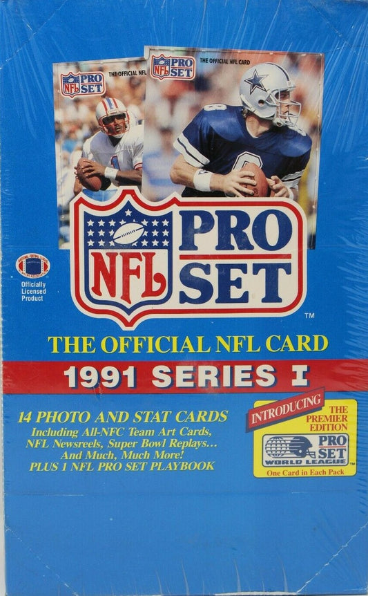 1991 Pro Set Football  Series 1 - Sports Trading Card Pack